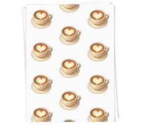 Azeeda A1 'Heart Art Coffee' Gift Wrap/Wrapping Paper Sheet (GI00140159)