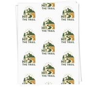 Azeeda A1 'Hiking Hit The Trail' Gift Wrap/Wrapping Paper Sheet (GI00111447)