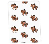 Azeeda A1 'Horse Riding Girl' Gift Wrap/Wrapping Paper Sheet (GI00140330)