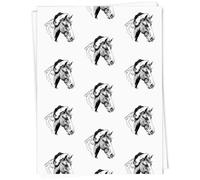 Azeeda A1 'Horse Wearing Santa Hat' Gift Wrap/Wrapping Paper Sheet (GI00124790)
