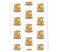 Azeeda A1 'I Love Cheese' Gift Wrap/Wrapping Paper Sheet (GI00110309)