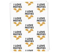 Azeeda A1 'I Love Pasties' Gift Wrap/Wrapping Paper Sheet (GI00122132)