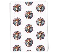 Azeeda A1 'Jack Russell Court Jester' Gift Wrap/Wrapping Paper Sheet (GI00125756)