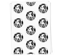 Azeeda A1 'Jack Russell Holding Leash' Gift Wrap/Wrapping Paper Sheet (GI00127277)