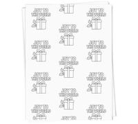 Azeeda A1 'Joy to the world' Gift Wrap/Wrapping Paper Sheet (GI00114861)