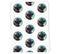 Azeeda A1 'Leonberger Dog Portrait' Gift Wrap/Wrapping Paper Sheet (GI00115021)