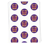 Azeeda A1 'Let The Chaos Begin!' Gift Wrap/Wrapping Paper Sheet (GI00115027)