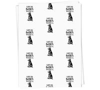 Azeeda A1 'Life is Better With A Dog Text' Gift Wrap/Wrapping Paper Sheet (GI00126362)