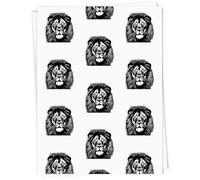 Azeeda A1 'Lion Portrait' Gift Wrap/Wrapping Paper Sheet (GI00111847)