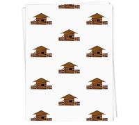 Azeeda A1 'Log Cabin' Gift Wrap/Wrapping Paper Sheet (GI00018411)