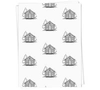 Azeeda A1 'Log Cabin' Gift Wrap/Wrapping Paper Sheet (GI00136541)