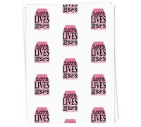 Azeeda A1 'Love Lives Here' Gift Wrap/Wrapping Paper Sheet (GI00130457)