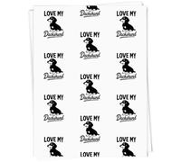 Azeeda A1 'Love My Dachshund' Gift Wrap/Wrapping Paper Sheet (GI00112001)