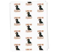 Azeeda A1 'Love My Dachshund' Gift Wrap/Wrapping Paper Sheet (GI00112003)