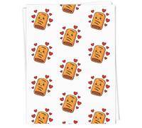 Azeeda A1 'Love Sausage Rolls' Gift Wrap/Wrapping Paper Sheet (GI00112807)