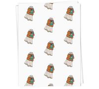 Azeeda A1 'Lulu The Librarian Ghost' Gift Wrap/Wrapping Paper Sheet (GI00114249)