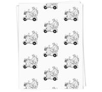 Azeeda A1 'Man On Mobility Scooter' Gift Wrap/Wrapping Paper Sheet (GI00040436)