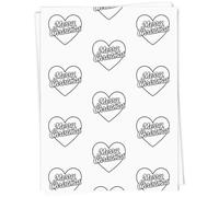 Azeeda A1 'Merry Christmas Heart' Gift Wrap/Wrapping Paper Sheet (GI00123224)