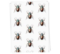 Azeeda A1 'Metallic Beetle' Gift Wrap/Wrapping Paper Sheet (GI00128648)