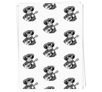 Azeeda A1 'Mexican Cat Playing Guitar' Gift Wrap/Wrapping Paper Sheet (GI00111207)