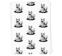 Azeeda A1 'Muddy German Shepherd' Gift Wrap/Wrapping Paper Sheet (GI00138518)