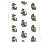 Azeeda A1 'Nessie Playing Bagpipes' Gift Wrap/Wrapping Paper Sheet (GI00122420)