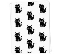 Azeeda A1 'No Thoughts Cute Cat' Gift Wrap/Wrapping Paper Sheet (GI00143690)