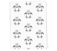 Azeeda A1 'Pair of Flamingos with Heart' Gift Wrap/Wrapping Paper Sheet (GI00111123)
