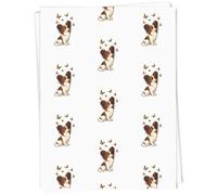 Azeeda A1 'Papillon Dog & Butterflies' Gift Wrap/Wrapping Paper Sheet (GI00112155)