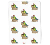 Azeeda A1 'Pirate Parrot Sitting on Treasure Chest' Gift Wrap/Wrapping Paper Sheet (GI00130811)