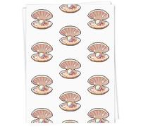 Azeeda A1 'Pixel Pearl Inside Clam Shell' Gift Wrap/Wrapping Paper Sheet (GI00130517)