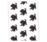 Azeeda A1 'Playful Black Cockapoo Dog' Gift Wrap/Wrapping Paper Sheet (GI00114039)