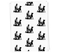 Azeeda A1 'Police Dog Handler Kneeling' Gift Wrap/Wrapping Paper Sheet (GI00115125)