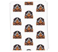 Azeeda A1 'Pumpkins & Ghost' Gift Wrap/Wrapping Paper Sheet (GI00139121)