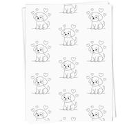 Azeeda A1 'Puppy Love' Gift Wrap/Wrapping Paper Sheet (GI00109073)