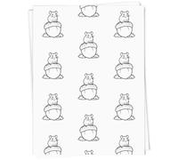 Azeeda A1 'Rat on Giant Acorn' Gift Wrap/Wrapping Paper Sheet (GI00140528)