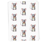 Azeeda A1 'Rat with Scroll' Gift Wrap/Wrapping Paper Sheet (GI00139532)