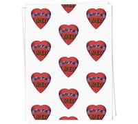 Azeeda A1 'Red Heart With 'Love Me!' Text' Gift Wrap/Wrapping Paper Sheet (GI00123452)
