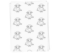 Azeeda A1 'Relaxing Sheep' Gift Wrap/Wrapping Paper Sheet (GI00135854)