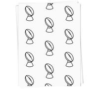 Azeeda A1 'Rugby Ball Kicking Tee' Gift Wrap/Wrapping Paper Sheet (GI00110621)