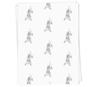 Azeeda A1 'Samurai Warrior' Gift Wrap/Wrapping Paper Sheet (GI00132278)