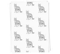 Azeeda A1 'Savannah Cat' Gift Wrap/Wrapping Paper Sheet (GI00130697)