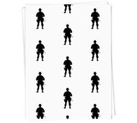 Azeeda A1 'Silhouette of a Soldier' Gift Wrap/Wrapping Paper Sheet (GI00104669)
