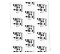Azeeda A1 'Sketch Your World Artist Statement With Penci' Gift Wrap/Wrapping Paper Sheet (GI00114143)