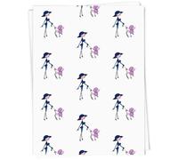 Azeeda A1 'Smart Lady Walking Dog' Gift Wrap/Wrapping Paper Sheet (GI00133619)
