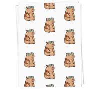 Azeeda A1 'Steampunk Capybara' Gift Wrap/Wrapping Paper Sheet (GI00137477)