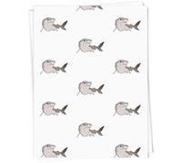 Azeeda A1 'Swimming Shark' Gift Wrap/Wrapping Paper Sheet (GI00011199)