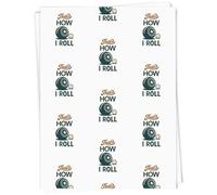Azeeda A1 'Thats How I Roll Lawn Bowls' Gift Wrap/Wrapping Paper Sheet (GI00109395)