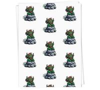 Azeeda A1 'Troll on Rock' Gift Wrap/Wrapping Paper Sheet (GI00136517)