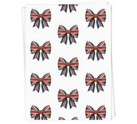 Azeeda A1 'Union Jack Bow' Gift Wrap/Wrapping Paper Sheet (GI00114603)